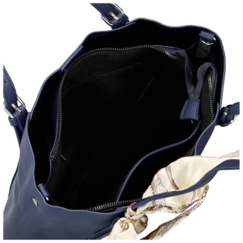 Dámska kabelka na rameno tmavo modrá - Firenze Raven