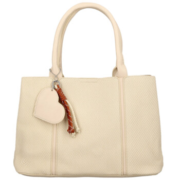 Dámska kabelka do ruky krémová - Firenze Emilie