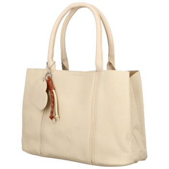 Dámska kabelka do ruky krémová - Firenze Emilie