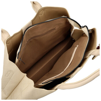 Dámska kabelka do ruky krémová - Firenze Emilie