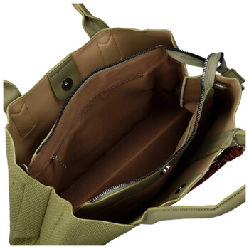 Dámska kabelka do ruky svetlo zelená - Firenze Emilie