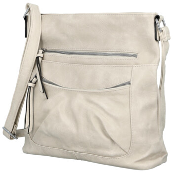 Dámska crossbody kabelka krémová - Firenze Ganna