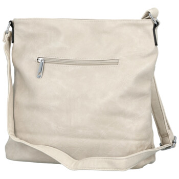Dámska crossbody kabelka krémová - Firenze Ganna