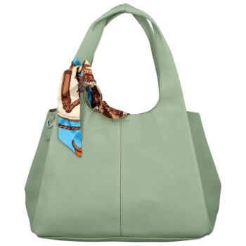 Dámska kabelka do ruky modrozelená - Firenze Saichira