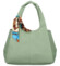 Dámska kabelka do ruky modrozelená - Firenze Saichira