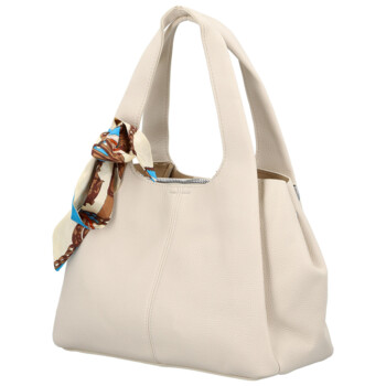 Dámska kabelka do ruky krémová - Firenze Saichira
