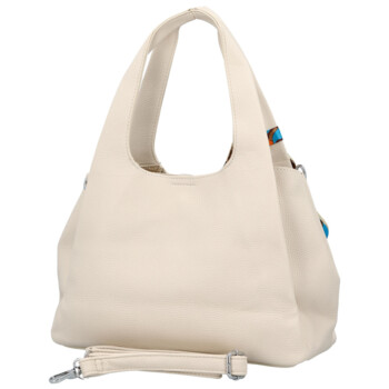 Dámska kabelka do ruky krémová - Firenze Saichira