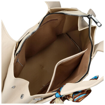 Dámska kabelka do ruky krémová - Firenze Saichira