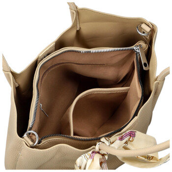 Dámska kabelka na rameno béžová - Firenze Hilde