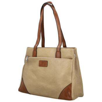 Dámska kabelka cez rameno pieskovo hnedá - Firenze Luisa Two