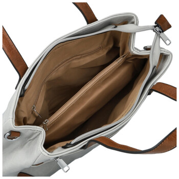 Dámska kabelka cez rameno svetlo šedá - Firenze Luisa Two