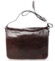 Pánska kožená crossbody kabelka hnedá - Delami Mohex
