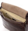Pánska kožená crossbody kabelka hnedá - Delami Mohex