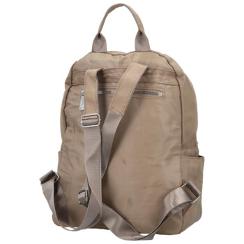 Dámsky batoh tmavo béžový - Firenze Lusso