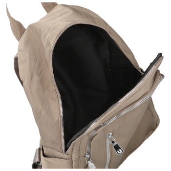 Dámsky batoh tmavo béžový - Firenze Lusso