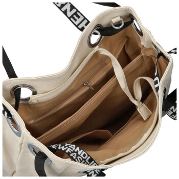 Dámska kabelka cez rameno svetlo béžová - Firenze Version