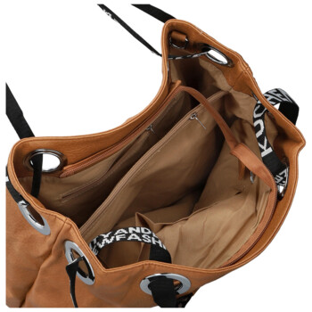 Dámska kabelka cez rameno svetlo hnedá - Firenze Version