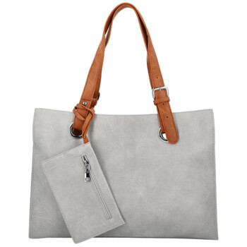 Dámska kabelka cez rameno svetlo šedá - Firenze Melisa