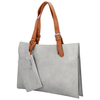 Dámska kabelka cez rameno svetlo šedá - Firenze Melisa