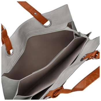 Dámska kabelka cez rameno svetlo šedá - Firenze Melisa