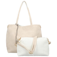 Dámska moderná kabelka cez rameno béžová - Firenze Prestige 2v1