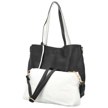 Dámska moderná kabelka cez rameno čierna - Firenze Prestige 2v1 Two