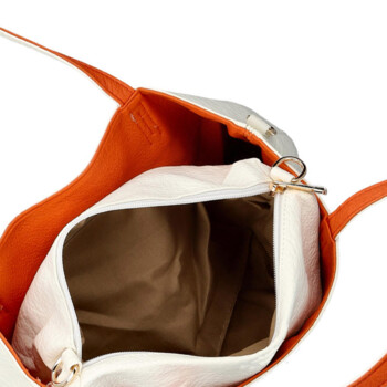 Dámska moderná kabelka cez rameno biela - Firenze Prestige 2v1