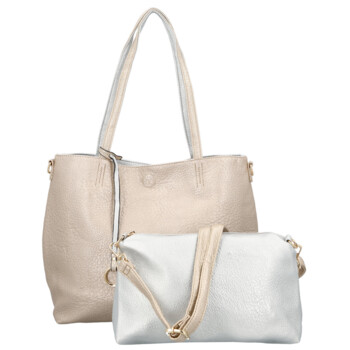 Dámska moderná kabelka cez rameno zlatá - Firenze Prestige 2v1