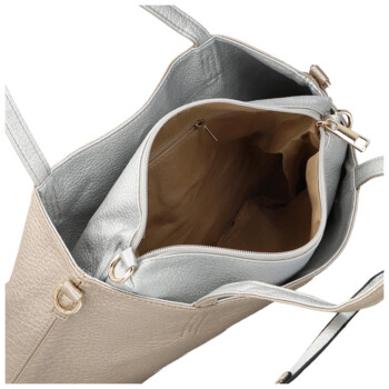 Dámska moderná kabelka cez rameno zlatá - Firenze Prestige 2v1