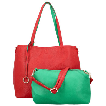 Dámska moderná kabelka cez rameno červená - Firenze Prestige 2v1