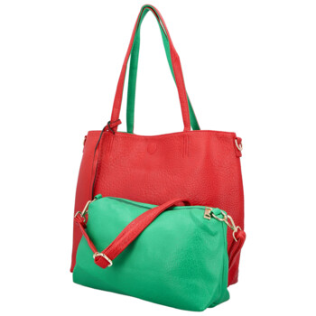 Dámska moderná kabelka cez rameno červená - Firenze Prestige 2v1