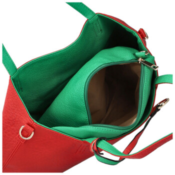 Dámska moderná kabelka cez rameno červená - Firenze Prestige 2v1