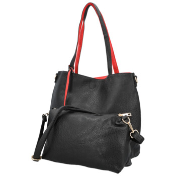 Dámska moderná kabelka cez rameno čierna - Firenze Prestige 2v1