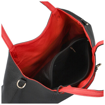 Dámska moderná kabelka cez rameno čierna - Firenze Prestige 2v1