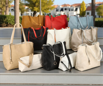 Dámska moderná kabelka cez rameno čierna - Firenze Prestige 2v1