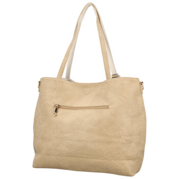 Dámska moderná kabelka cez rameno tmavo béžová - Firenze Prestige 2v1