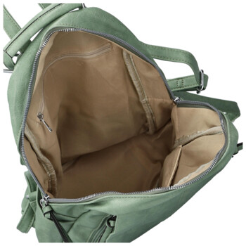 Dámsky kabelko / batoh zelený - Firenze Flassica