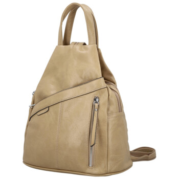 Dámsky mestský batoh pieskovo hnedý - Firenze Jakey