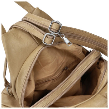 Dámsky mestský batoh pieskovo hnedý - Firenze Jakey