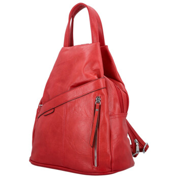 Dámsky mestský batoh červený - Firenze Jakey