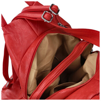 Dámsky mestský batoh červený - Firenze Jakey