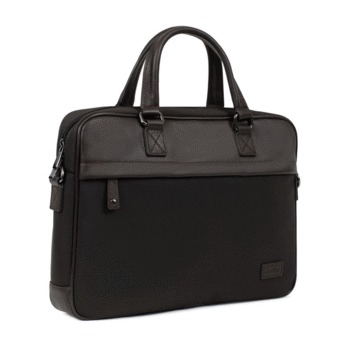 Pánska business taška na notebook tmavo hnedá - Fagola Clark