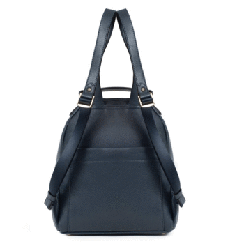 Dámsky kožený batôžtek tmavo modrý - Fagola Familiar