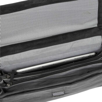 Pánska kožená aktovka čierna - Justified Cornwall