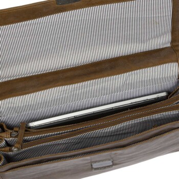 Pánska kožená aktovka hnedá - Justified Cornwall