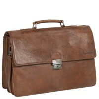 Pánska kožená aktovka koňaková - Justified Cornwall