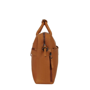 Pánska kožená taška na notebook koňaková - Mustang William