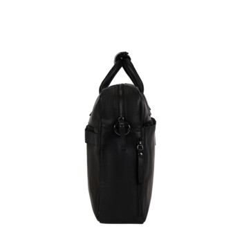 Pánska kožená taška na notebook čierna - Mustang William