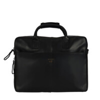 Pánska kožená taška na notebook čierna - Mustang William