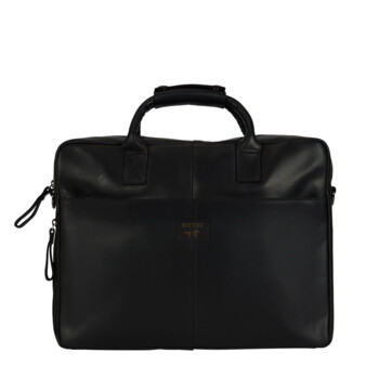 Pánska kožená taška na notebook čierna - Mustang William